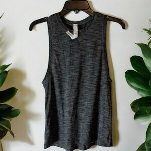 Lululemon Heathered Gray Muscle Tank Top Size 4‎ Lightweight Workout Gym